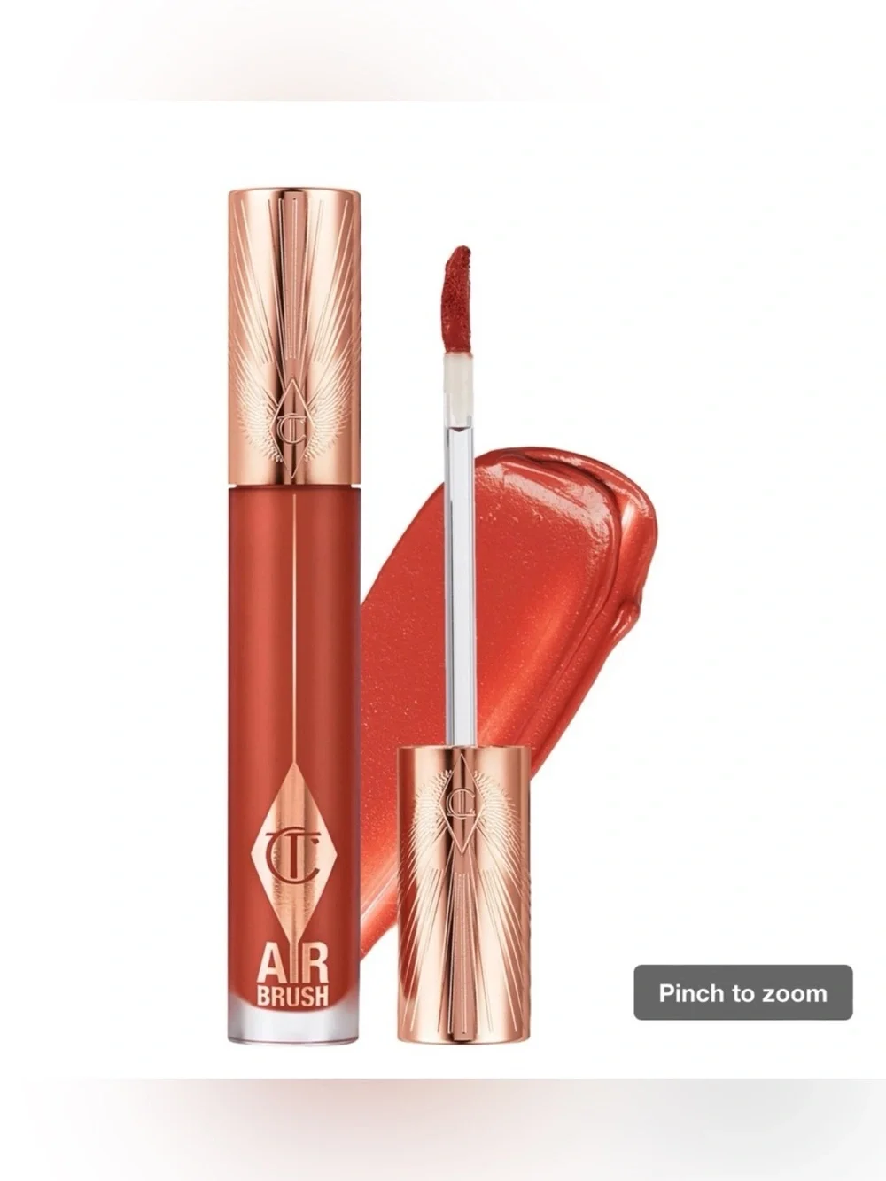 CHARLOTTE TILBURY‎ AIRBRUSH LIP BLUR LIQUID LIPSTICK - FLAME BLUR (.22oz/NWB)
